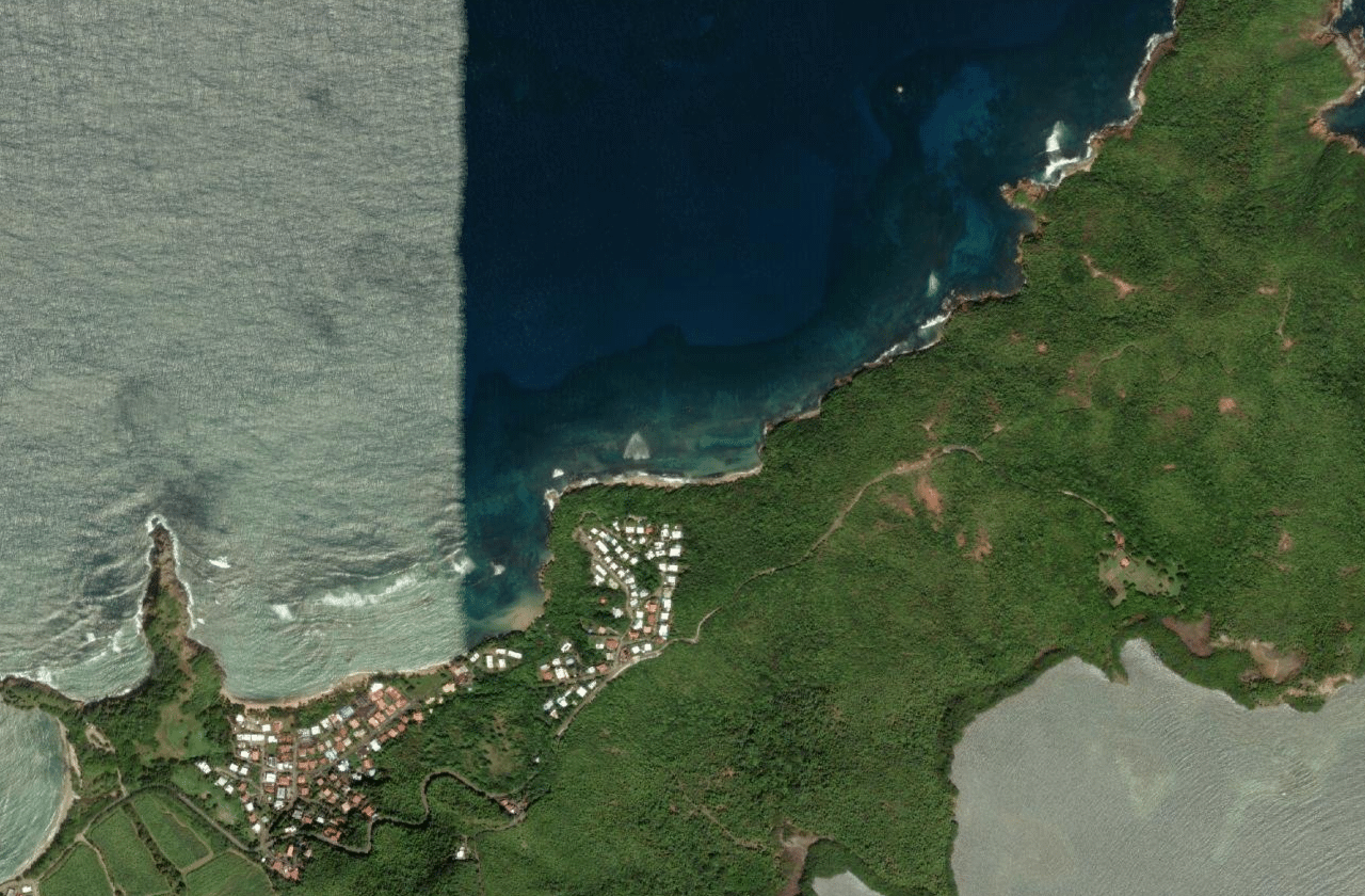 Satellite view of Anse Bonneville