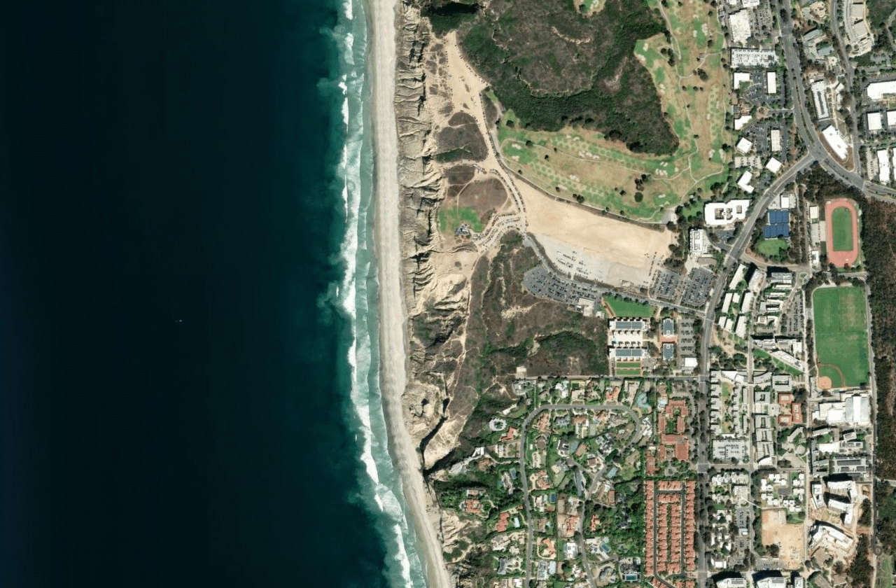 Satellite view of Black's Beach