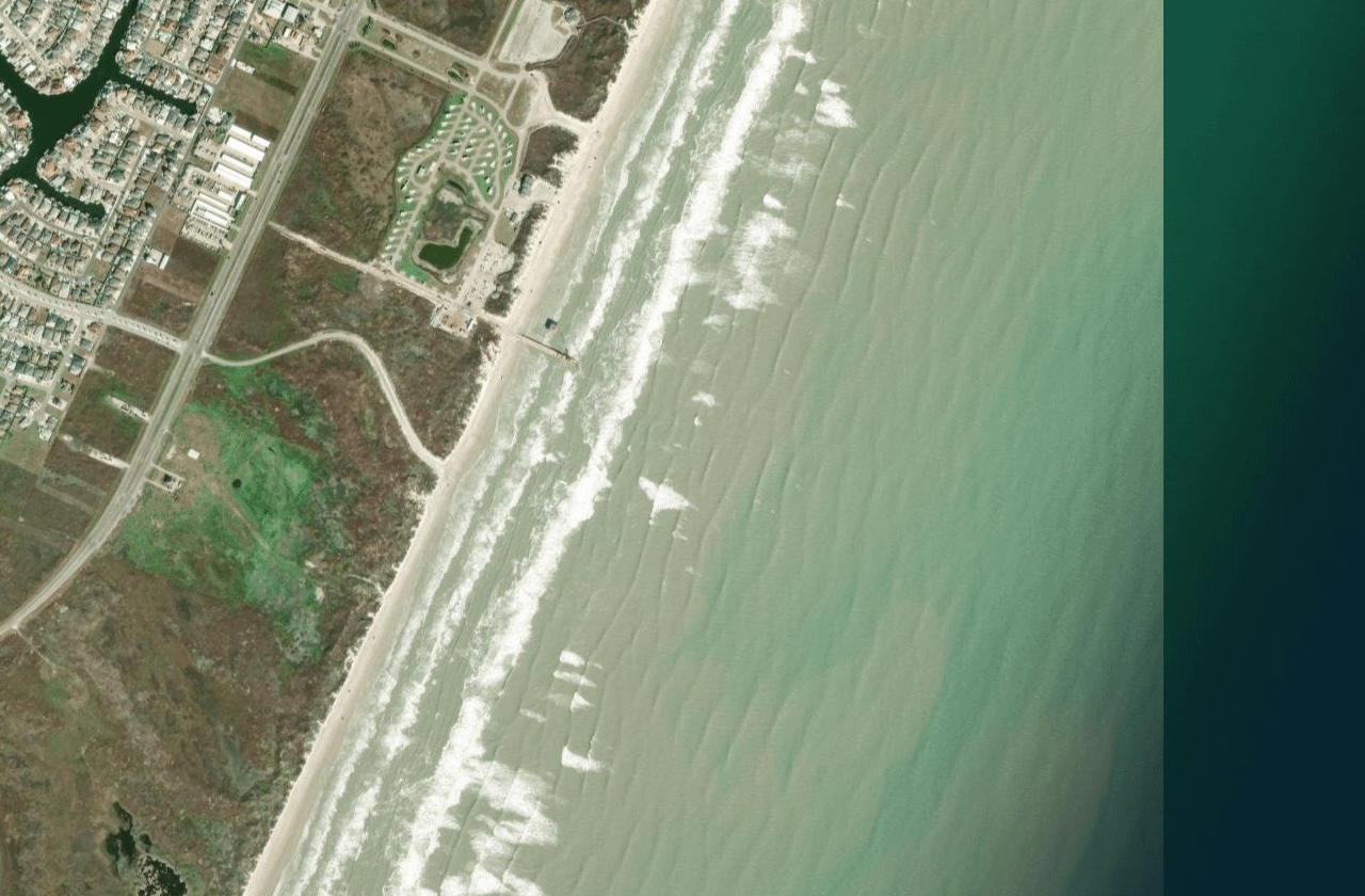 Satellite view of Bob Hall Pier