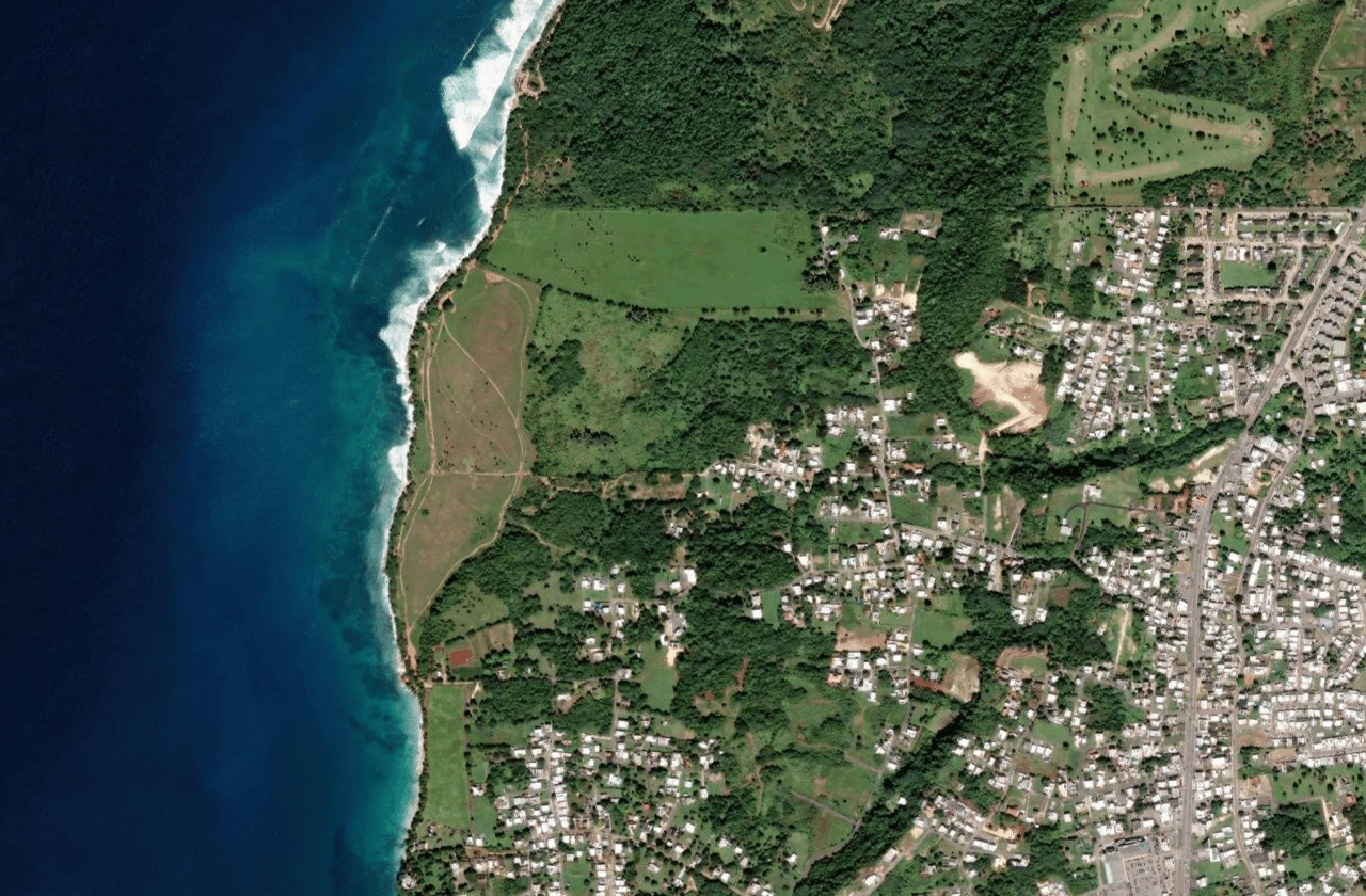 Satellite view of Crash Boat