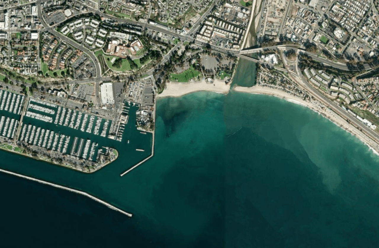 Satellite view of Doheny State Beach