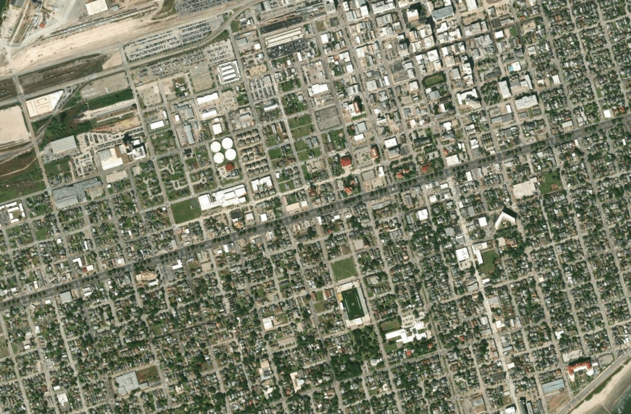Satellite view of Galveston Flagship Pier