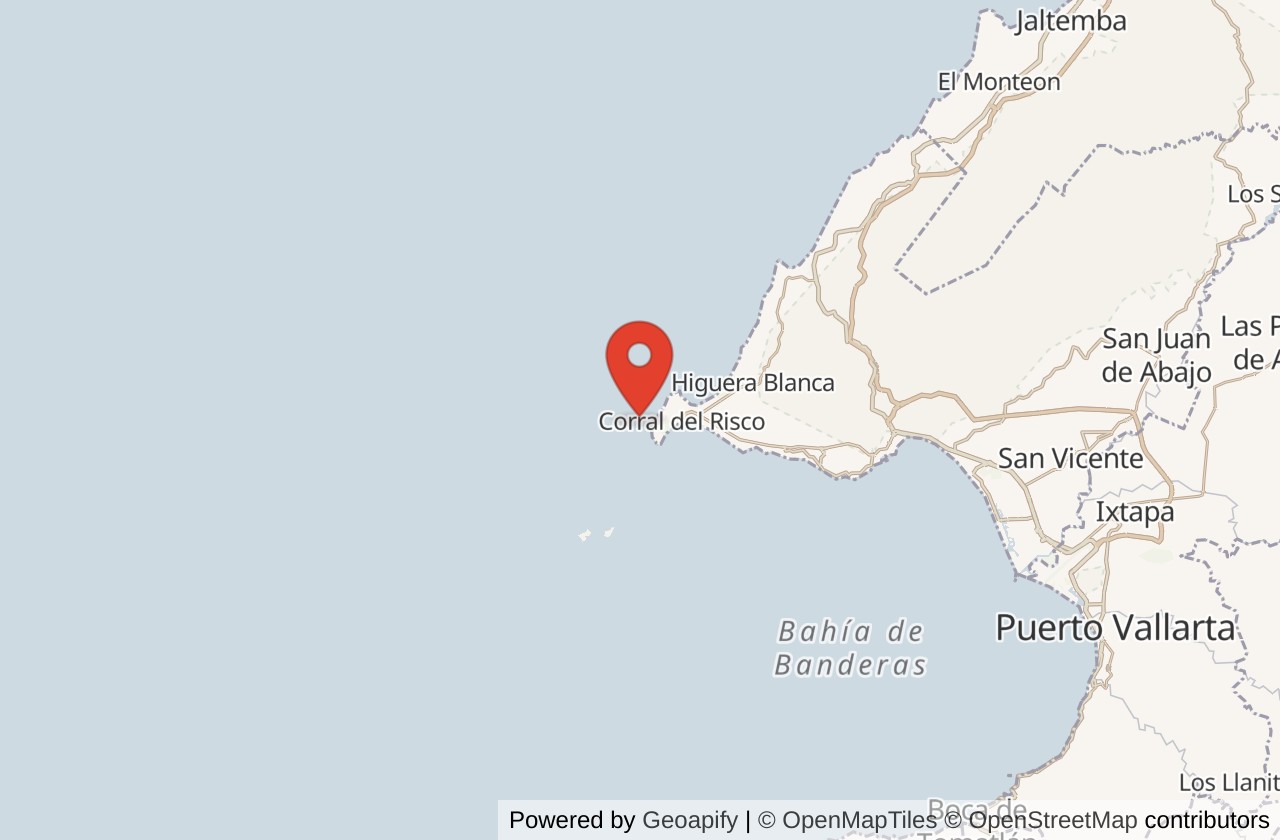 Map showing La Lancha location