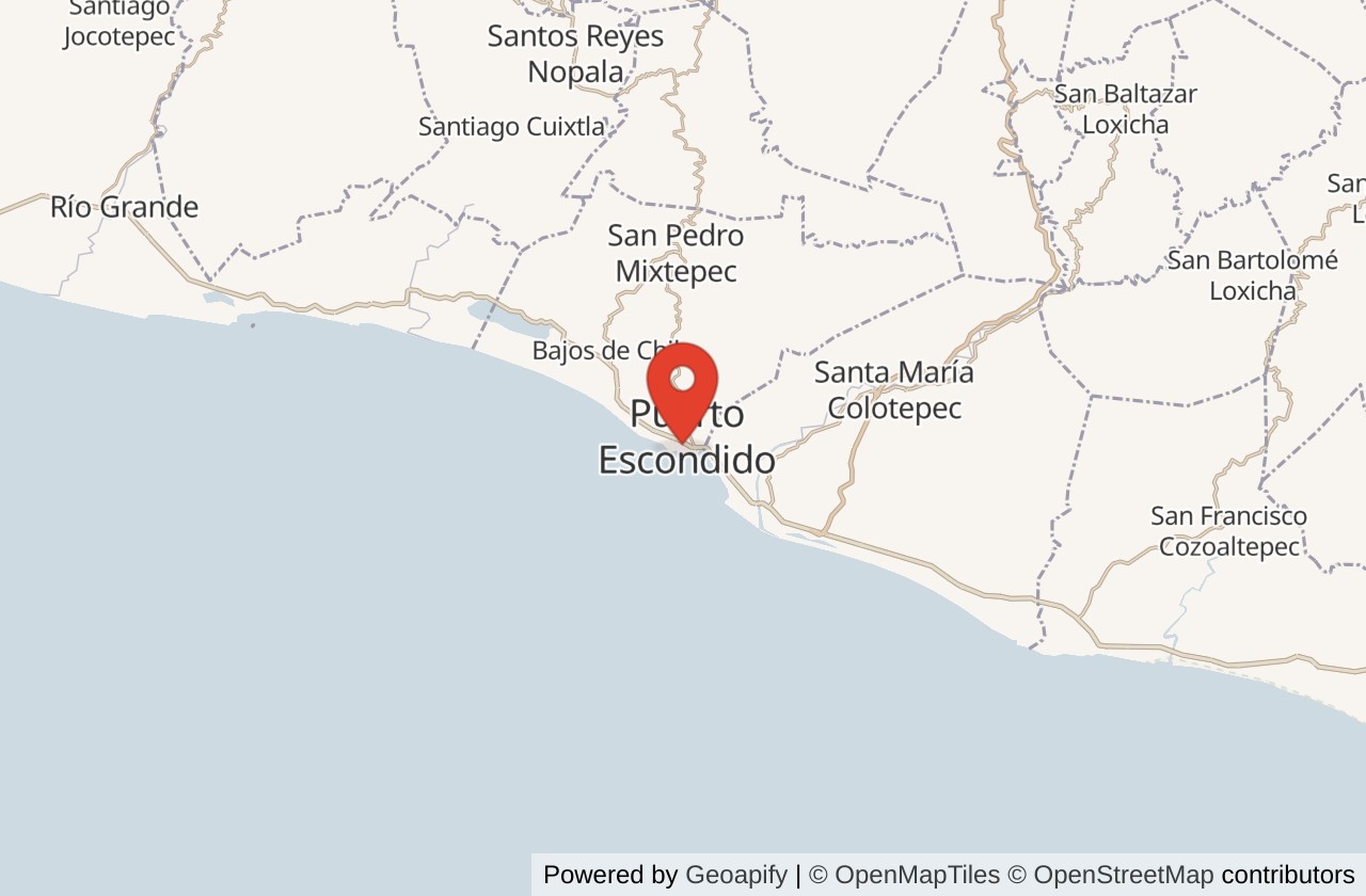 Map showing La Punta location