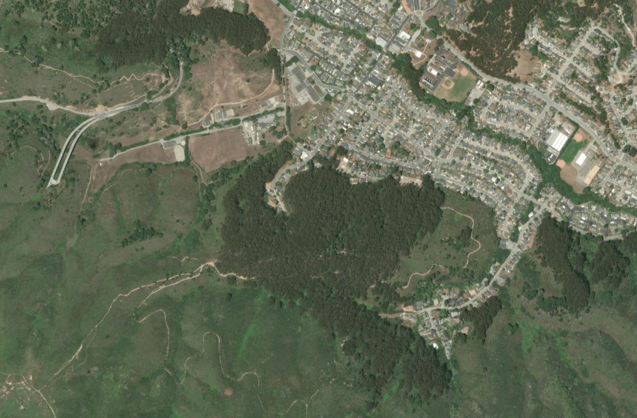 Satellite view of Linda Mar (Pacifica)