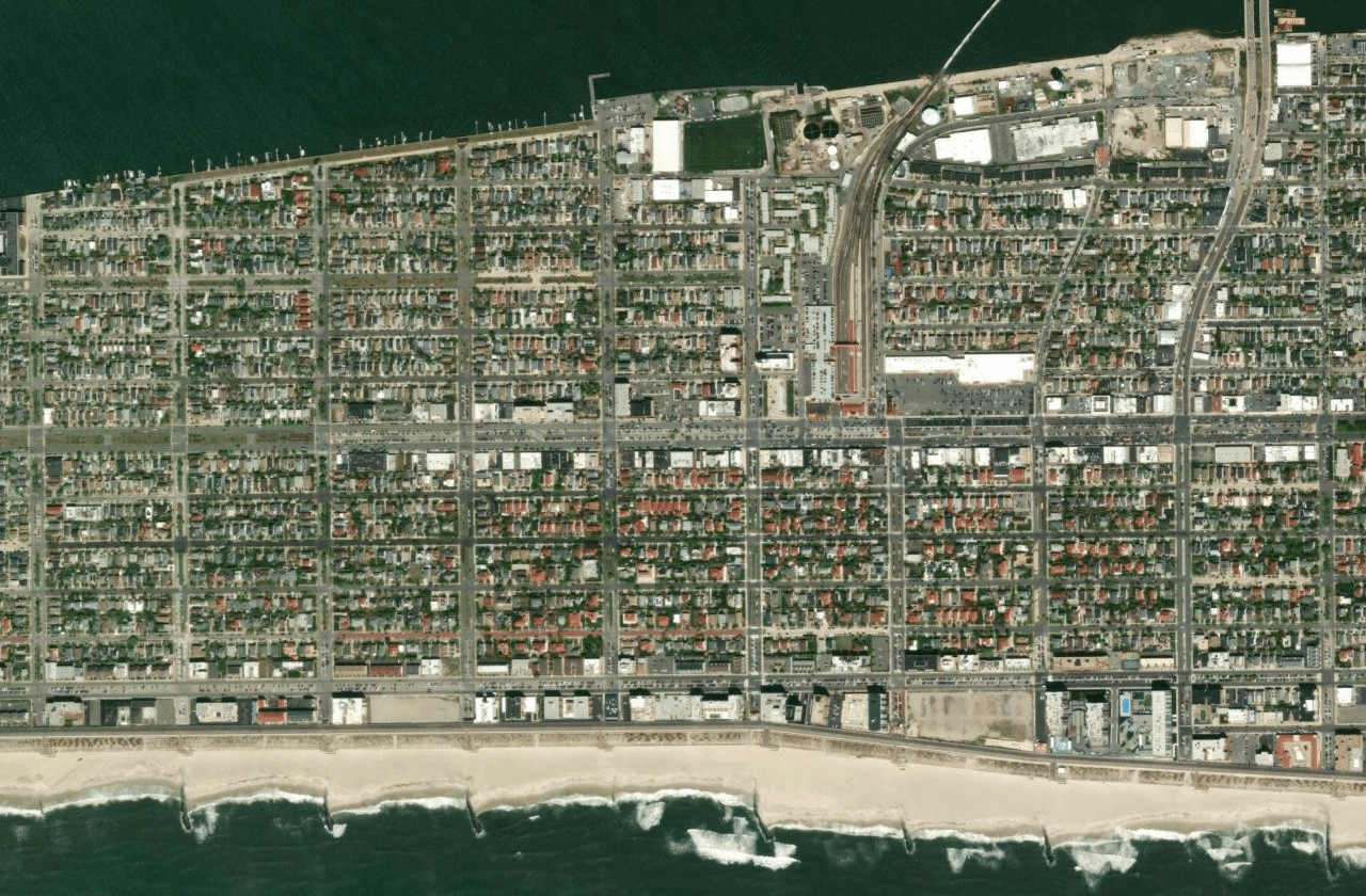Satellite view of Long Beach
