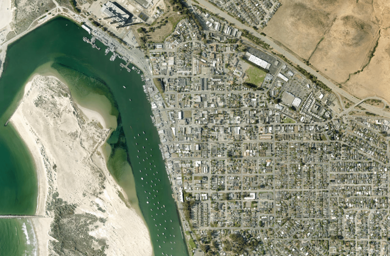 Satellite view of Morro Bay