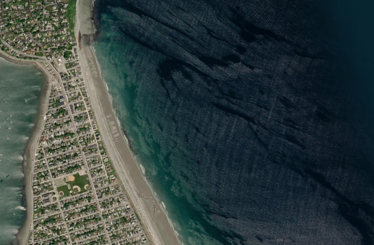 Satellite view of Nantasket Beach