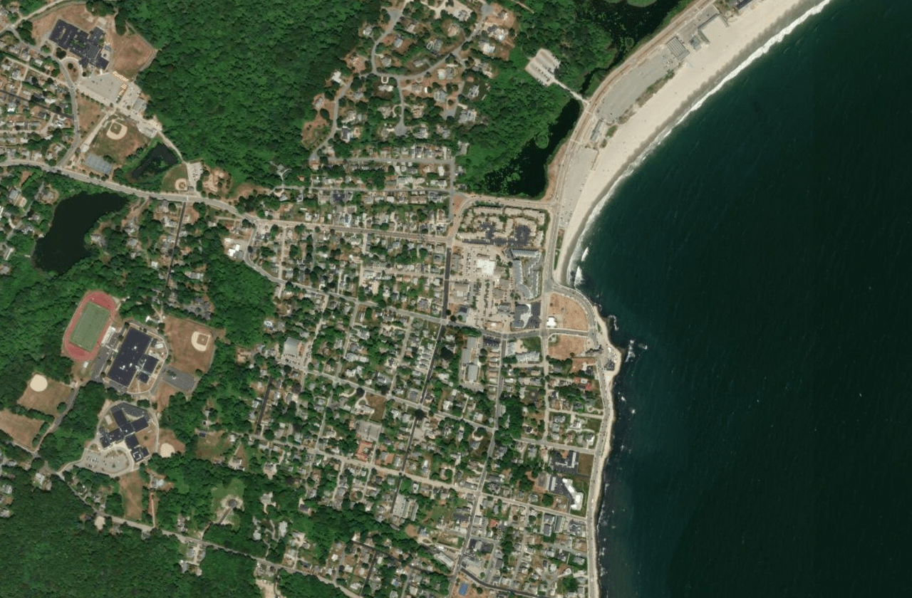 Satellite view of Narragansett (Town Beach)