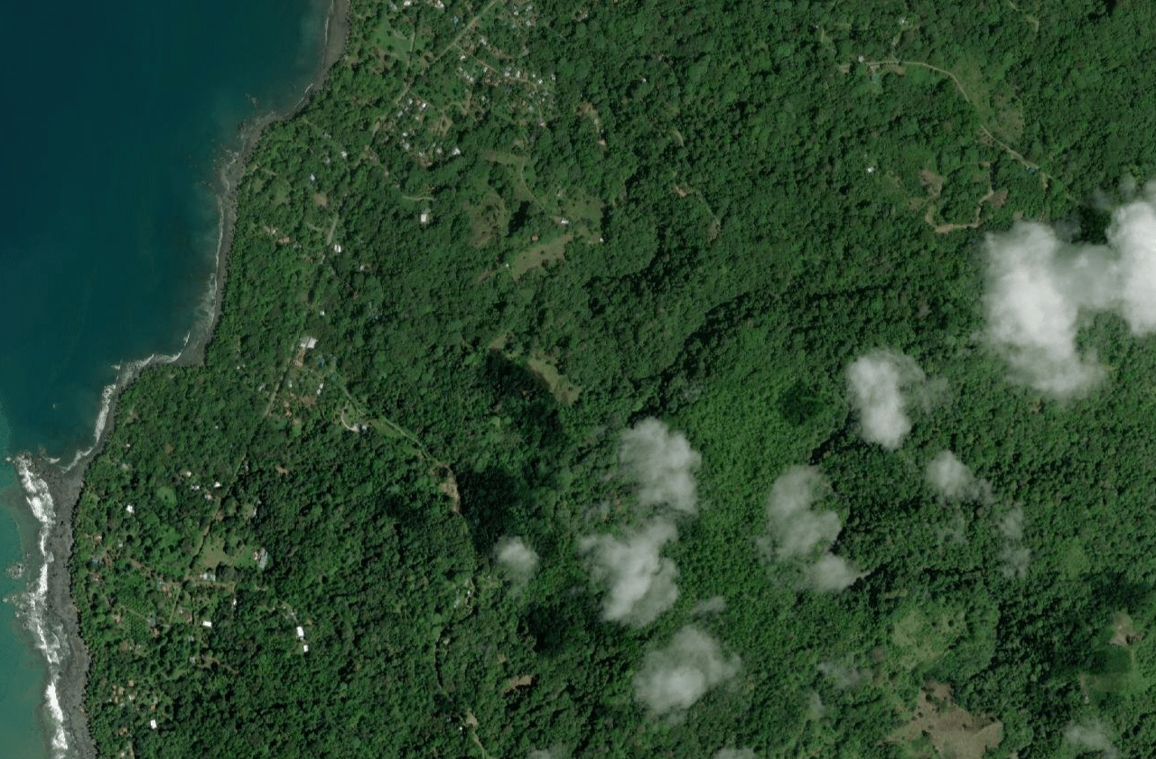Satellite view of Pavones