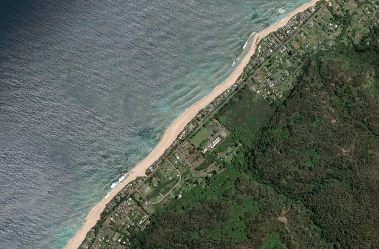 Satellite view of Pipeline (Banzai)
