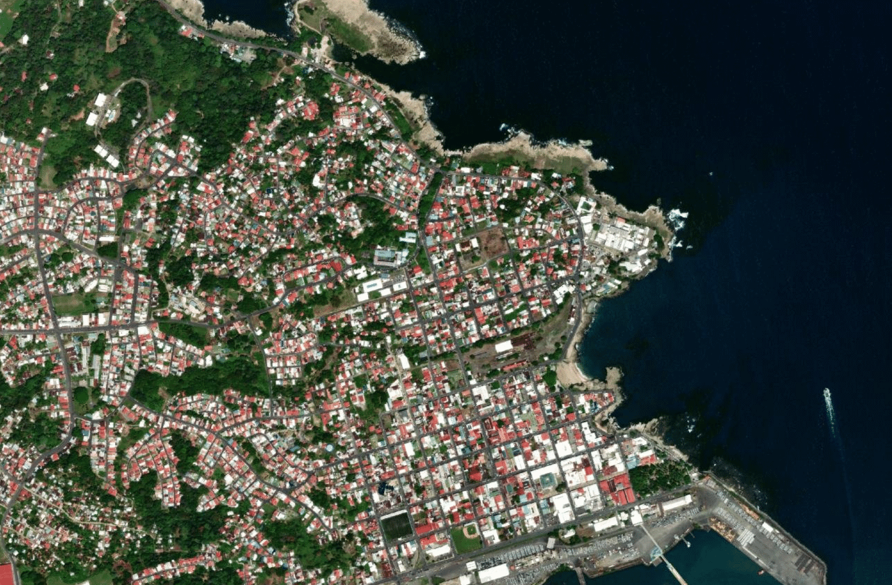 Satellite view of Playa Bonita