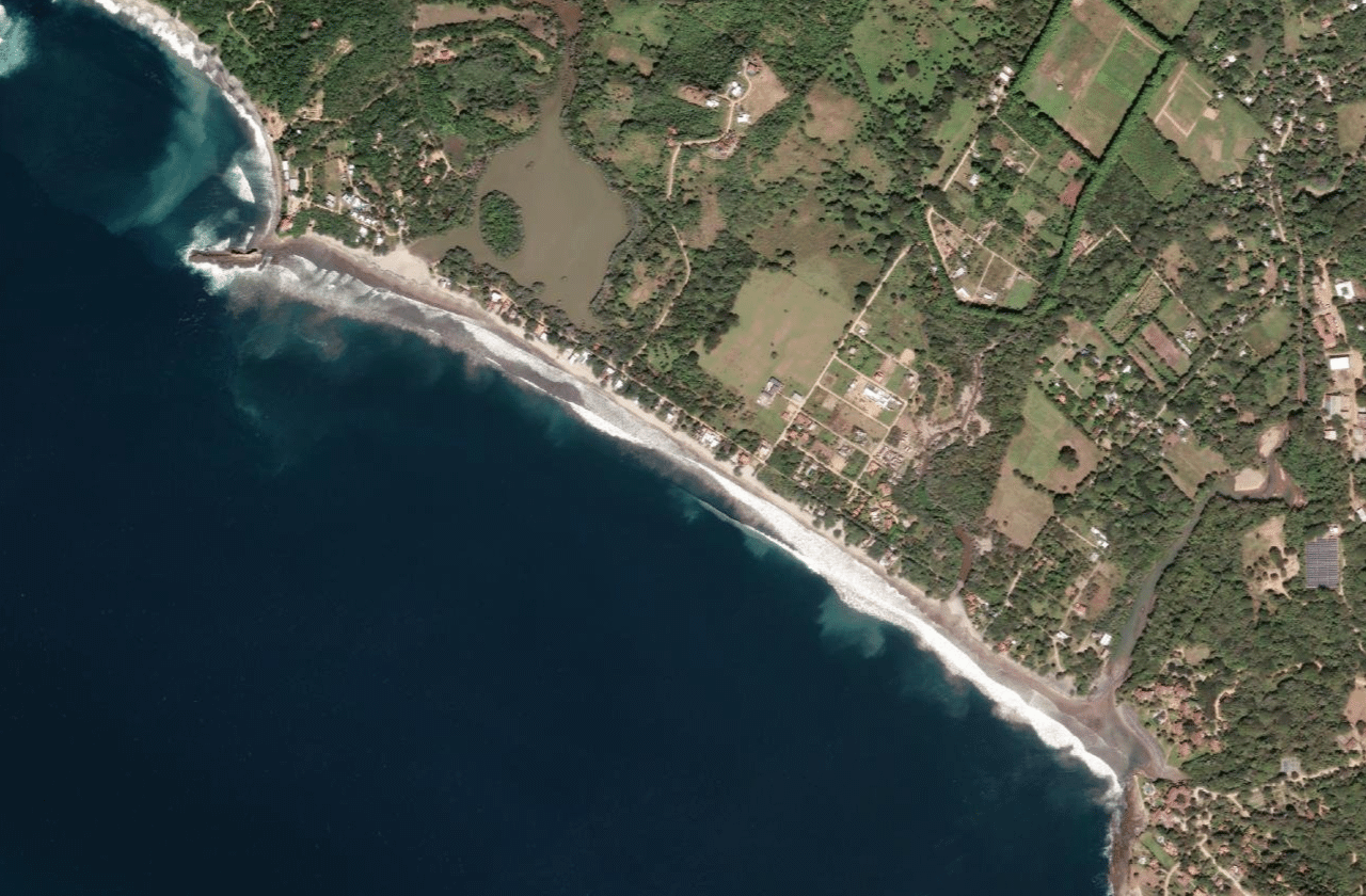 Satellite view of Popoyo