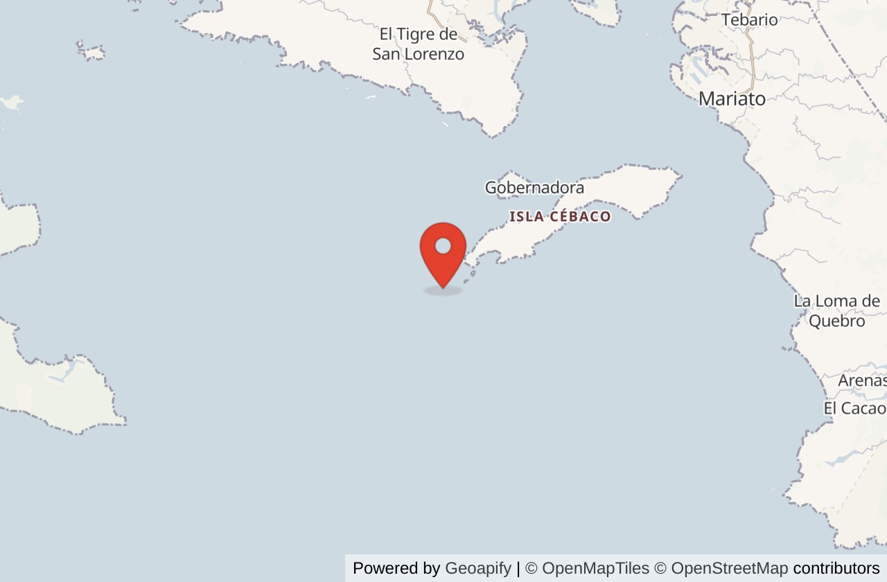 Map showing Punta Brava location
