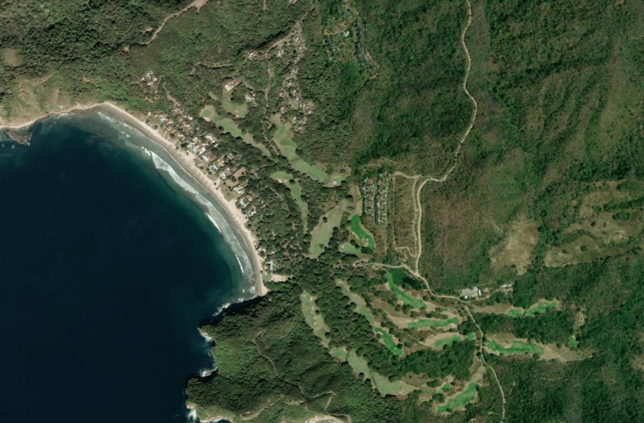 Satellite view of Punta Manzanillo