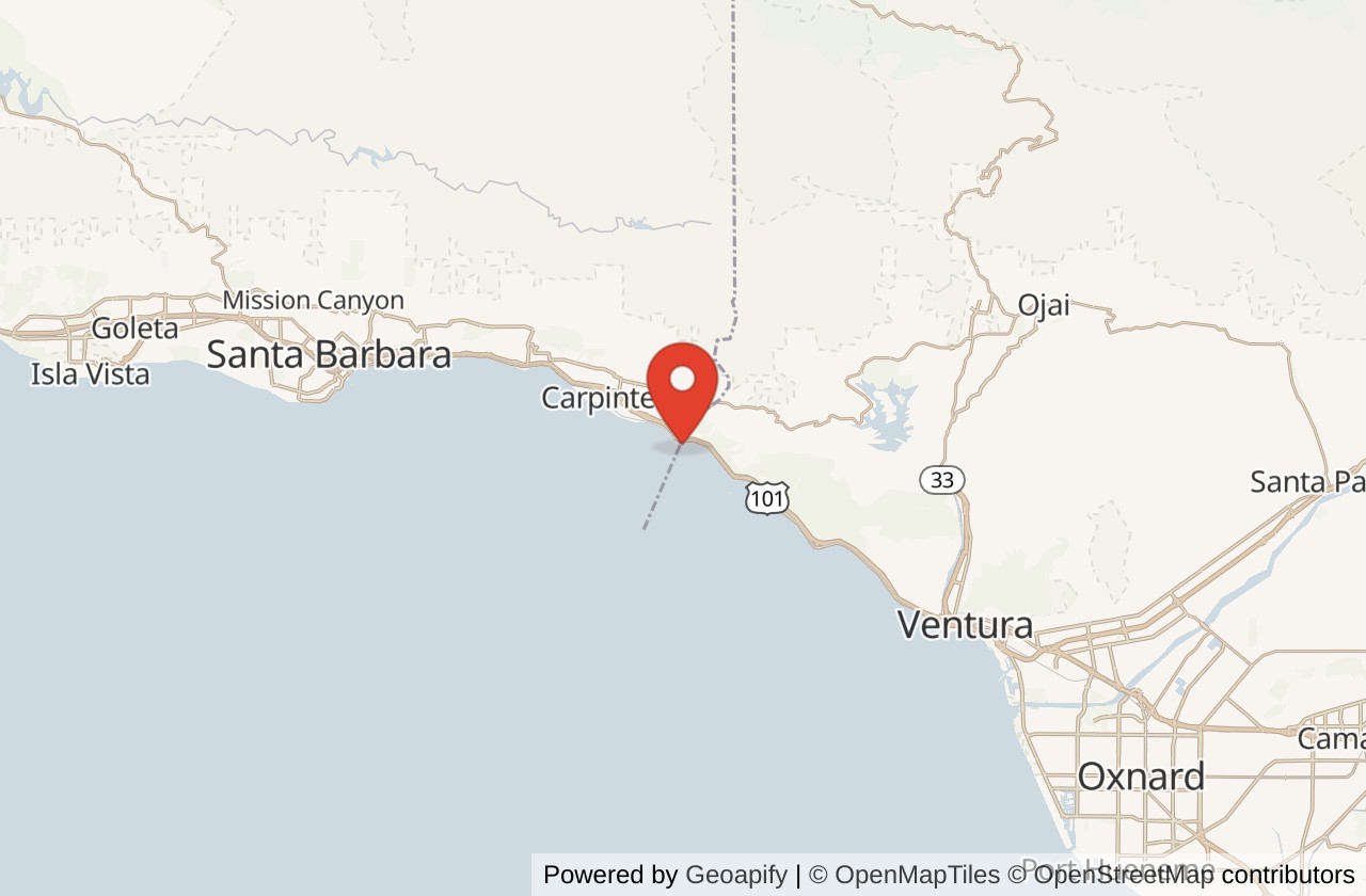 Map showing Rincon location