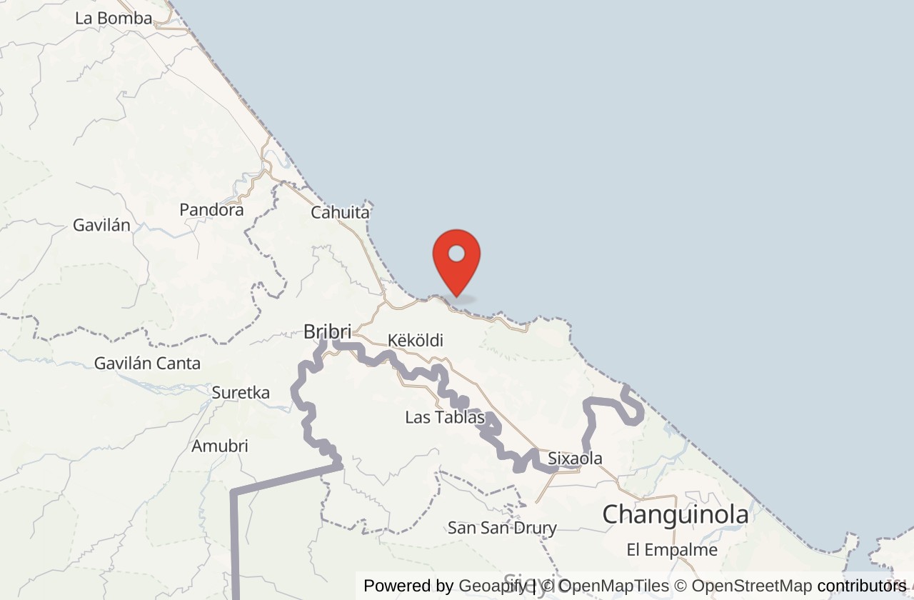 Map showing Salsa Brava location