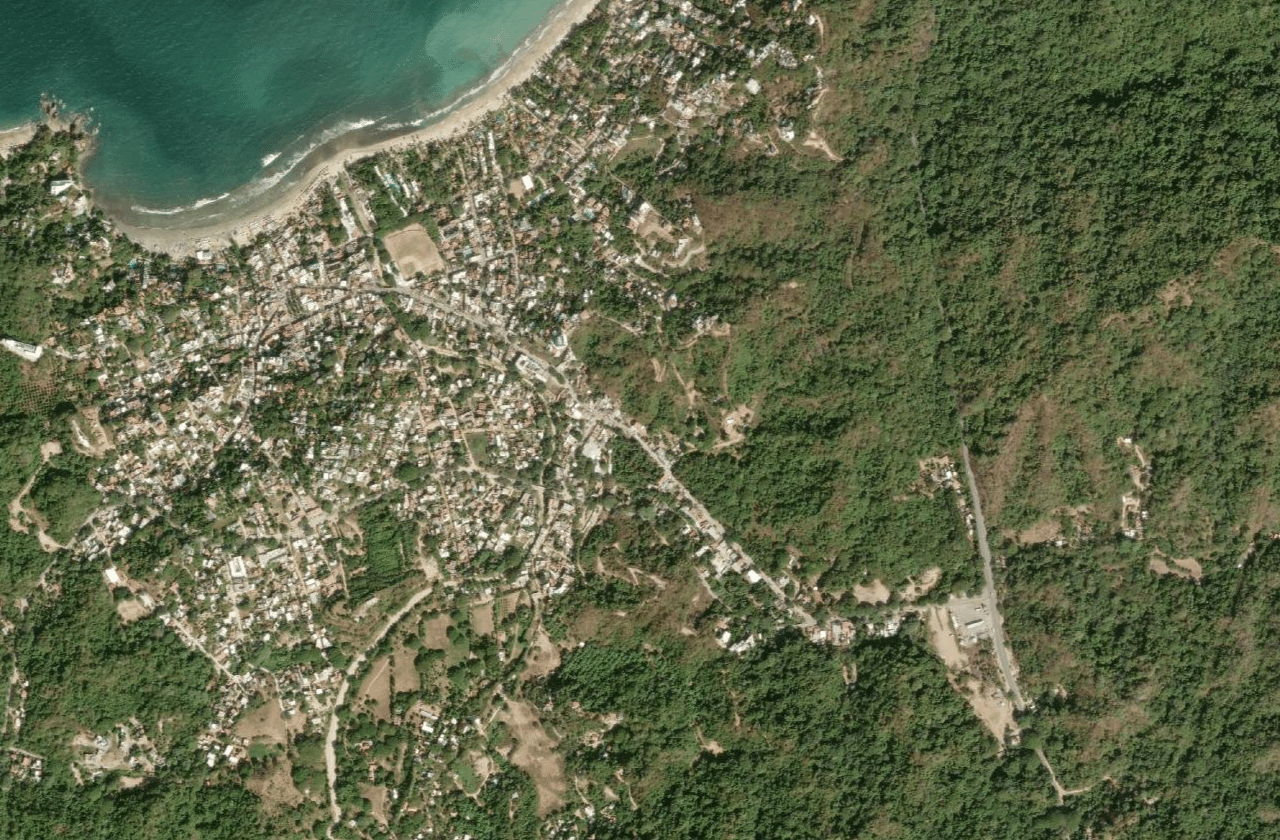 Satellite view of Sayulita