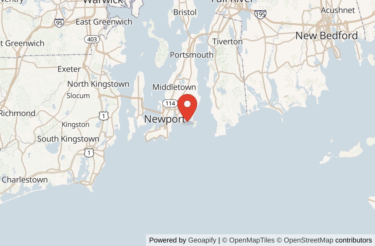 Map showing Second Beach (Sachuest) location