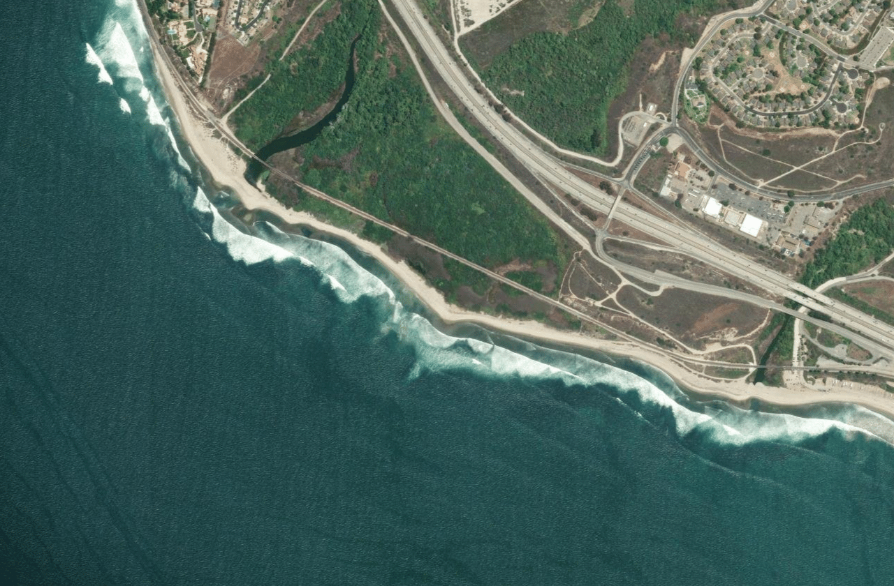 Satellite view of Trestles (Lowers)