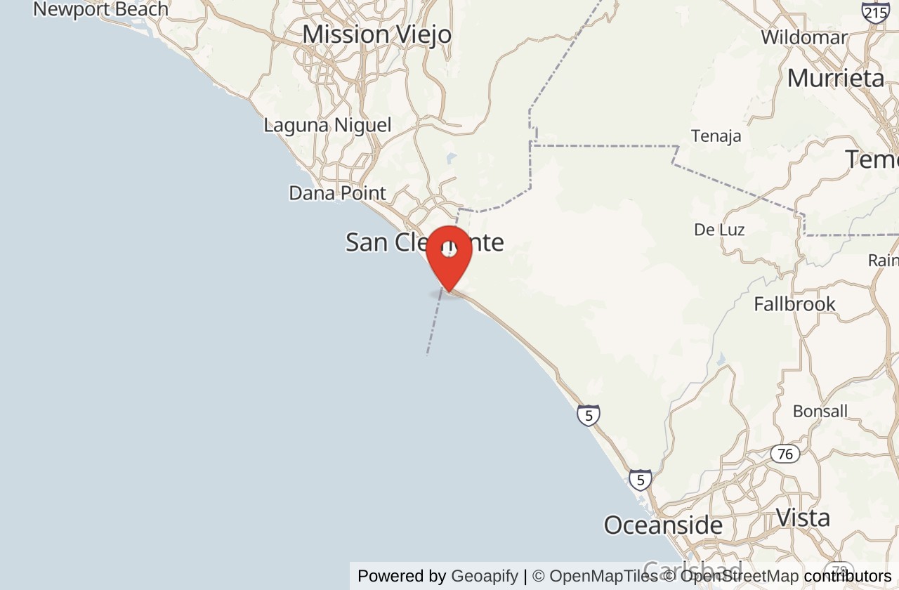 Map showing Trestles (Lowers) location